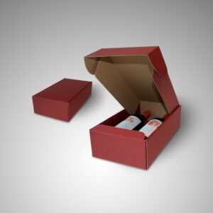 Caja Roja para Botellas