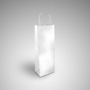 Bolsas de Papel Celulosa Blanco para 1 Botella