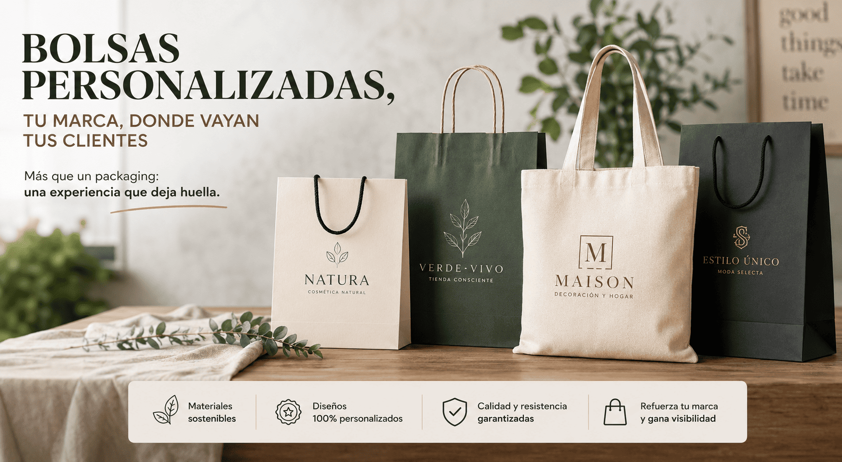 Lee más sobre el artículo Bolsas personalizadas para negocios: cómo mejorar la imagen de tu marca