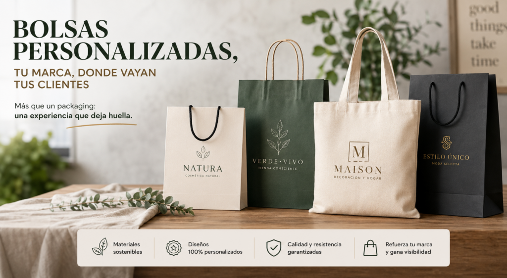 Bolsas personalizadas para negocios: cómo mejorar la imagen de tu marca