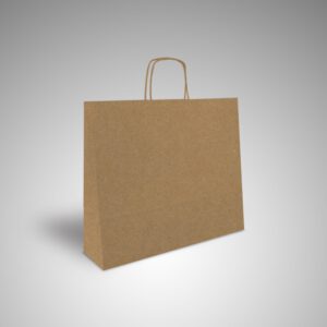Bolsa de Papel Kraft Liso Reciclado Apaisada